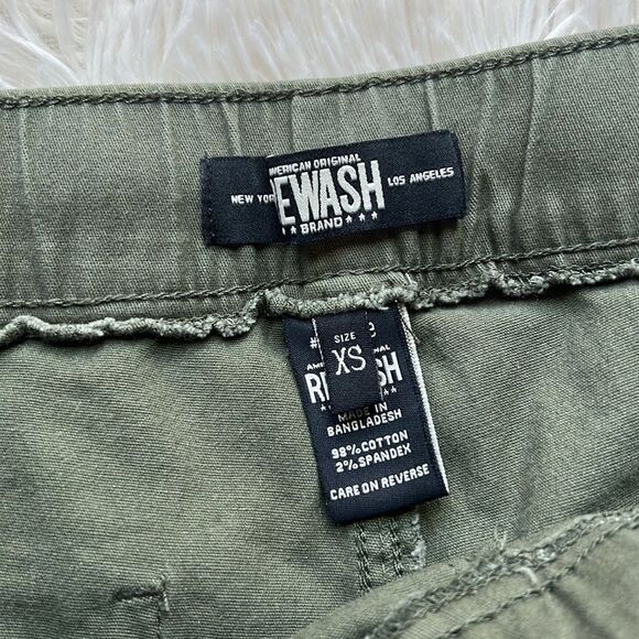 Rewash Army Green Joggers Pants Size XS - Picture 5 of 5